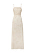Tejada Pleated Cotton Midi Dress / Ivory Guayacan